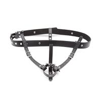 ZeeKoug Fibbia Sportiva in Pelle Nera, Gabbia Protettiva Speciale, Birdcage Fitness, Lunghezza del Polso Regolabile, Comodo da Trasportare.