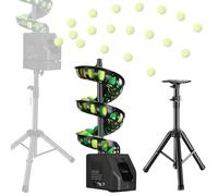 ZEEKYFOR Lanciapalle da Tennis con Telecomando e Treppiede Regolabile, Lanciapalle da Tennis Automatico, Altezza e Angolazione Regolabili