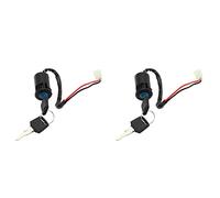 ZEELYDE 2 Set Interruttore A Chiave di Accensione ATV Universale 4 Fili Chiavi di Accensione Interruttore di Avvio Chiave di Blocco per ATV Go Kart Scooter