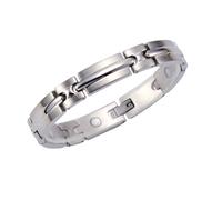 Zeeme Stainless Steel Bracciale Acciaio Inox Lucido Opaco Lungo 19 cm Donna N...