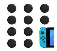 Zeeorymn Capi di Ricambio per Joystick, Capi Analogici in Silicone per Controller Stick, per Switch Lite e Switch OLED - 10 Neri