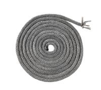 Zeeorymn Glastätning för infälld eldstad, 8 mm x 3M vävd fibertätning, för vedspis, eldstad, värmebeständig