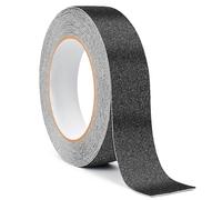 Zeeorymn Nastro di Sicurezza Antiscivolo, 2,5 cm x 20 m Alta Trazione Nastro Antiscivolo, Strisce Antiscivolo per Scale Esterne ed Interne (Nero)