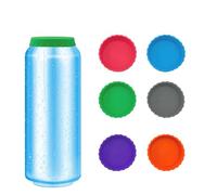 Zeeorymn Set da 6 Tappi per Lattine in Silicone, Antiperdita - Facile da Pulire - Protezione Standard per Birra, Cola e Bevande - 6 Colori