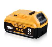 ZEERISA Batteria di ricambio da 5,0 Ah 18 V DCB200 per batteria Dewalt 18 V DCB184 DCB200 DCB180 DCB182 DCB181 DCB201 DCB204 DCB183 DCB185 DCB203 Batterie per utensili elettrici senza fili con