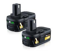 ZEERISA Confezione da 2 batterie di ricambio agli ioni di litio da 5,0 Ah 18 V per Ryobi compatibili con RB18L40 RB18L50 RB18L25 RB18L13 P108 P107 P122 P104 P105 P102 P103 Compatibile con