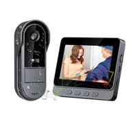 Zeerkeer Citofono senza fili con telecamera 1080P Impermeabile Campanello senza fili con schermo IPS di 4.3 Nessun WiFi richiesto Citofono Video Visione Notturna Infrarossi Campanello Esterno