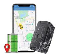 Zeerkeer GPS Tracker per Auto,Localizzatore GPS per Auto Anti-perso,Tracciatore di Posizione in Tempo Reale GPS Tracker con IP67 Impermeabile Geo-fence Alarm App Gratuita 250 Giorni Standby(20000mAh）