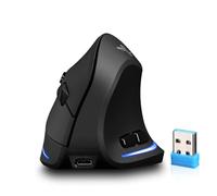 Zeerkeer Mouse verticale ergonomico con DPI regolabile per gamer/PC/laptop/desktop (wireless)