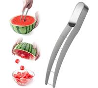 Zeerkeer Tazza Anguria 304 Cubo di Anguria in Acciaio Inox per Insalata di Frutta Taglierina Melone Affettatrice Anguria Watermelon Cutter Pratico Strumento da Cucina per Tagliare Meloni