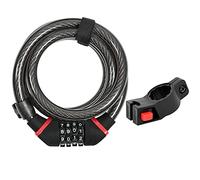 ZEFAL K-Traz C6 con Codice - lucchetto per bici con cavo - lucchetto per bicicletta con staffa - lucchetto per bici, scooter, bici elettriche e scooter