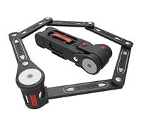 ZEFAL K-Traz F16L - Lucchetto articolato per bici pieghevole con staffa - Bicicletta/Scooter/Motocicletta - Compatto e molto resistente, nero, S