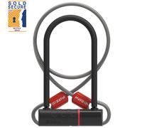 Zéfal K-Traz U17 - Lucchetto in acciaio pesante a forma di U per bicicletta + Ca