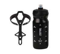 ZEFAL Pack Pulse L2 e Sense Soft 65 Nero - Confezione Idratazione con Borraccia Bici e Portaborraccia - Porta Borraccia per Bicicletta Leggera con Bottiglia Bici - Nero, 89g
