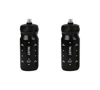 ZEFAL Pack Sense Soft 65 - Set di due borracce per bicicletta e MTB - Bottiglia sportiva flessibile e inodore - Borraccia senza BPA - Tappo in silicone - Nero, 650ml