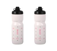 ZEFAL Pack Sense Soft 80 No Mud - Set di due Borracce Bici e MTB Con Protezione Della Tettarella - Senza BPA - Borraccia Ciclismo e Sportiva Inodore e Leggera - 2 x 800ml, Bianco