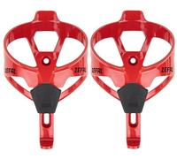 ZEFAL Pack Pulse A2 - Confezione di Due Portaborraccia per bicicletta leggeri, porta bottiglia/mountain bike, bici da strada, resistente e durevole, 26g Ogni Porta Bottiglia - Rosso