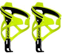 ZEFAL Pulse B2 Porta Borraccia per Bicicletta Giallo Fluo - Portaborraccia premium e leggero - Portaborraccia MTB e bici da strada - Portaborracce Bici (Confezione da 2)