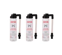 ZEFAL Repair Spray x 3 75 ML - 3 x Bomboletta Ripara Gomme Bici - Gonfia e Ripara Bici - Schrader, Presta e Dunlop - 3 bottiglie da 75 ml