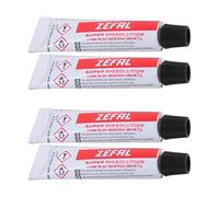ZEFAL Rubber Cement x 4 - Mastice per Riparazione Camera d’Aria - Incollaggio Efficace e Sigillatura Fori - 4 Tubi da 5 g di pura gomma naturale - Tubo di Dissoluzione Bici - Made in France
