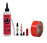 ZEFAL Kit di conversione Tubeless MTB e Bici, Toppa autoadesiva Ciclismo, Nero, 36 mm