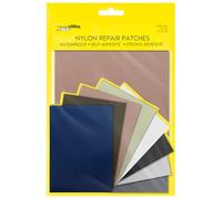 ZEFFFKA Patch di Riparazione Autoadesivo in Nylon Confezione da 8 Impermeabile Resistente 13x18cm per Giacche Tende Zaini Sacchi a Pelo Abbigliamento 8 Colori Facile Applicazione Senza Ferro da Stiro