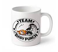 Zefiro Around Nature Tazza TEAM BABY PUNCH in Ceramica 350 ml, Idea Regalo Originale per Amici e Famiglia, Resistente a Lavastoviglie e Microonde, Regalo per Compleanno e Natale