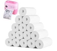 Zefphxs 16 Rotoli Carta Termica per Macchina Fotografica Bambini, Rotoli Termici 57mm x 30mm Carta Termica per Bambini Macchine Fotografiche Istantanee, Facile da Sostituire