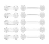 Zegaqae Child Safety Locks | Serrature Sicurezza Bambini Antiapertura - Catenaccio di Sicurezza Domestica Senza Foratura per Elettrodomestici Cucina Cassetti Armadio Appartamento - Per