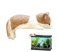 Zegaqae Gatti in miniatura, figura del desktop per gattini decorativi, statue di gatti in miniatura creativa per casa da lavoro a casa monitor acquario monitor paesaggista