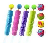 Zegaqae Sparatori d'Acqua - Giocattolo da Bagno Schiuma con Proiettili - 4 Pezzi Interattivi con Palla per Bambini Attività all'Aperto Feste Piscina Battaglie Acquatiche Raduni Familiari