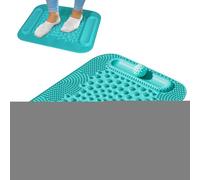 Zegaqae Tappetino Massaggiatore Piedi | Tappetino Portatile Punti Pressione Piedi,Cuscinetto Multizona con Doppie Guide Sfere Stimolatore Gambe per Uomini Donne Relax Muscolare Palestra Casa