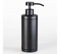 Zegeon Stainless Steel Soap Dispenser for Bathroom, Matte Black Flat Design, Metal Pump, 10oz Rust-Proof Liquid Hand Soap Dispenser for Kitchen, Refillable Countertop Lotion Bottle