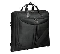 ZEGUR Borsa Porta Abiti da Viaggio - Custodia Pieghevole per Abiti e Completi con Tracolla - Poliestere 1800D Impermeabile per Viaggi d'Affari - Nera