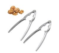 Zehan Zitong Schiaccianoci,2 Pezzi Schiaccianoci Acciaio Inox,Schiaccianoci in Metallo,Noce Pinze,per Noci, mandorle, nocciole, Frutti di Mare,Noce Cracker Nutcracker