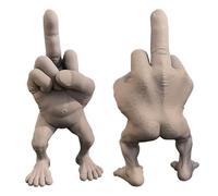 ZEHHAST Decorazione da scrivania con dito d'onore, decorazione per ufficio, decorazione divertente, statua della personalità divertente, regali da ufficio, statua di ripieno, accessori da ufficio