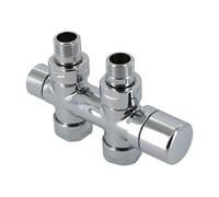 Zehnder Design Line blocco rubinetto valvola, 839048, Design Line cromo [Raccordi per riscaldamento]