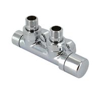 Zehnder Design Line blocco rubinetto valvola, 839058, Design Line cromo [Raccordi per riscaldamento]