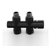 Zehnder Design Line blocco rubinetto valvola, AC483904DG00000, Design Line nero opaco [Raccordi per riscaldamento]