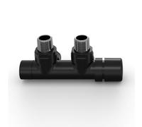 Zehnder Design Line blocco rubinetto valvola, AC483905DG00000, Design Line nero opaco [Raccordi per riscaldamento]