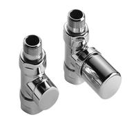 Zehnder Design Line set di valvole, 838948, Design Line cromo [Raccordi per riscaldamento]