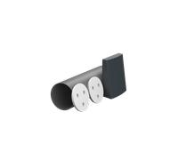 Zehnder Kit grezzo rotondo ComfoSpot 55 Twin L=500 mm, griglia esterna in plastica antracite - 990800413