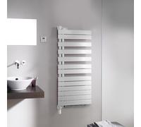 Zehnder Design Radiatore Roda elekt. ROER-140-055 / IPS 1344x115x115x550, destro, Heizkörper: Bianco RAL 9016