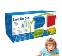 Zehner Blocks - Matematica gioca cubi per l'apprendimento di valori e numeri di lavoro | Set di superficie per bambini in età prescolare, strumenti di attività homeschooling, materiali di apprendiment