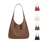 ZEID Ooomay Bag - Ooomay Maya Shoulder Bags, 15 in Bag the, Vegan Leather Trendy Soft Maya Tote, The Perfect Everyday (Brown)
