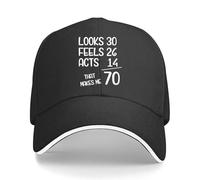 ZEIGDCYOV Atti - Grassetto, Testo - Cappello da Baseball a Tema Sandwich