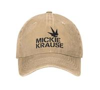 ZEIGDCYOV Cappelli da Baseball Classici di Mickie Krause Singer Unisex Scatto Snapback lavati e uscati Germania Outdoor Summer Unstructured Soft Hats