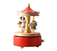 ZEIHAOWAN Meccanismo Legno Scatola Musicale Novelty e Decorazioni Music Box,Carillon con Statuetta,Studenti Compleanno,San Valentino, Natale, Ringraziamento, Bambini, ECC, Miglior Regalo(giostra)