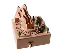 ZEIHAOWAN Meccanismo Legno Scatola Musicale Novelty e Decorazioni Music Box,Carillon con Statuetta,Studenti Compleanno,San Valentino, Natale, Ringraziamento, Bambini, ECC, Miglior Regalo(Treno)