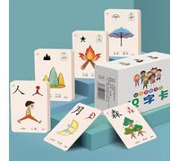 Zeihyeurus Flashcard con Caratteri Cinesi,Carte per Imparare I Caratteri Cinesi,Mandarin Flashs Cards Caratteri,Immagini Nitide E Vivide,Adatto all'Uso in A Casa